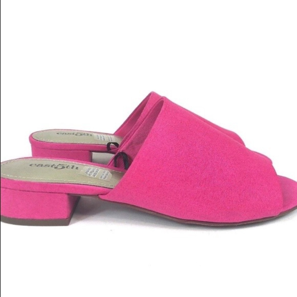 East5th WOMENS EAST 5TH Pink SLIDE ON SANDALS